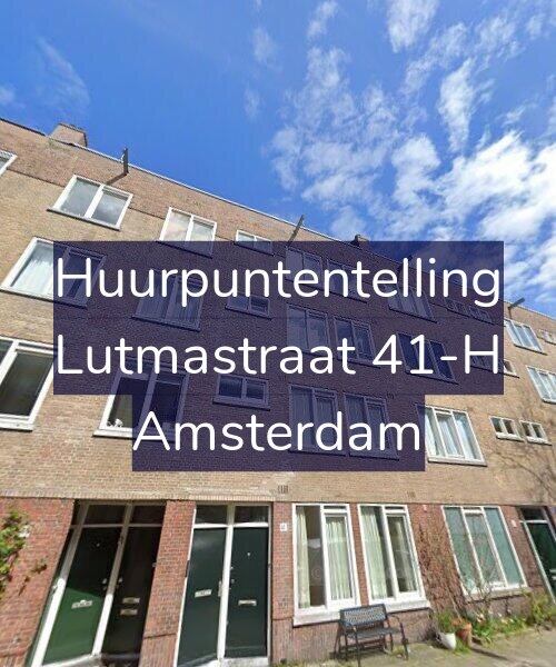 Foto gevel Huurpuntentelling voor Lutmastraat 41-H, Amsterdam