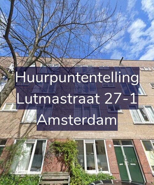 Foto gevel Huurpuntentelling voor Lutmastraat 27-1, Amsterdam