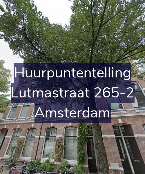 Foto gevel Huurpuntentelling voor Lutmastraat 265-2, Amsterdam