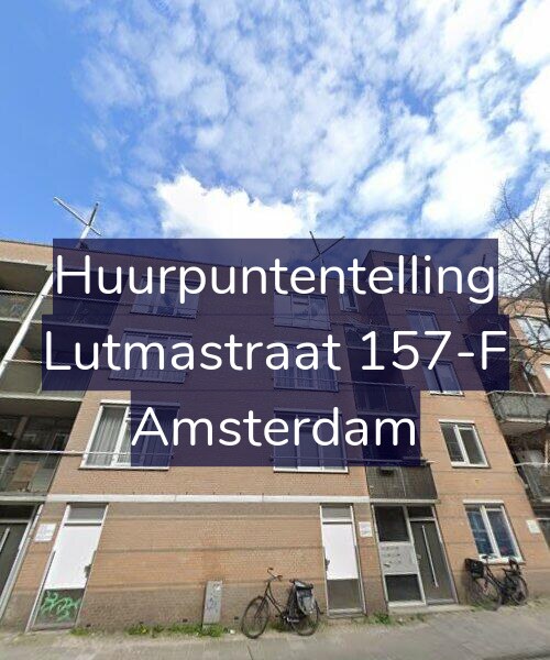 Foto gevel Huurpuntentelling voor Lutmastraat 157-F, Amsterdam