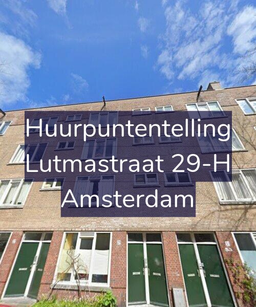 Foto gevel Huurpuntentelling voor Lutmastraat 29-H, Amsterdam