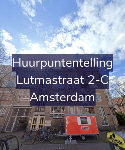Foto gevel Huurpuntentelling voor Lutmastraat 2-C, Amsterdam