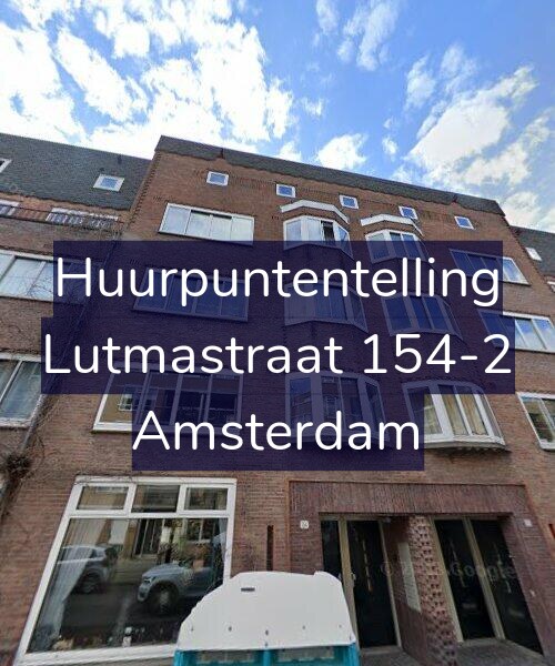 Foto gevel Huurpuntentelling voor Lutmastraat 154-2, Amsterdam