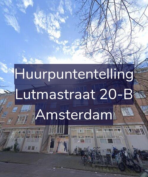 Foto gevel Huurpuntentelling voor Lutmastraat 20-B, Amsterdam