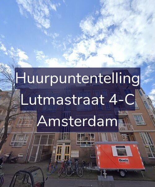 Foto gevel Huurpuntentelling voor Lutmastraat 4-C, Amsterdam