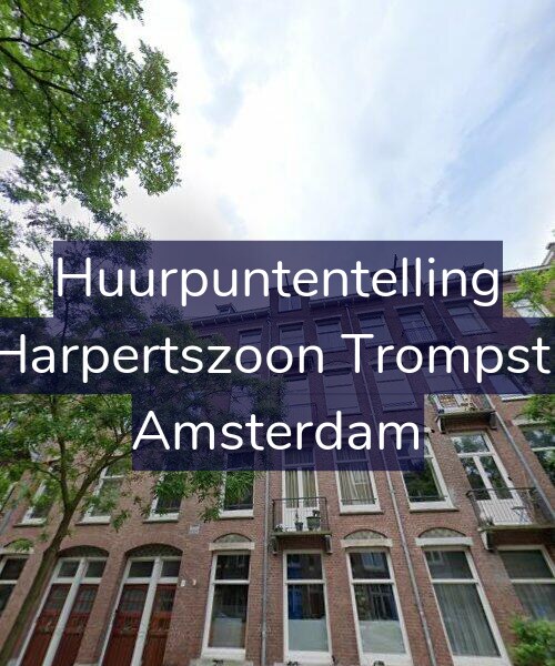 Foto gevel Huurpuntentelling voor Maarten Harpertszoon Trompstraat 13-3, Amsterdam