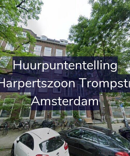 Foto gevel Huurpuntentelling voor Maarten Harpertszoon Trompstraat 10-H, Amsterdam