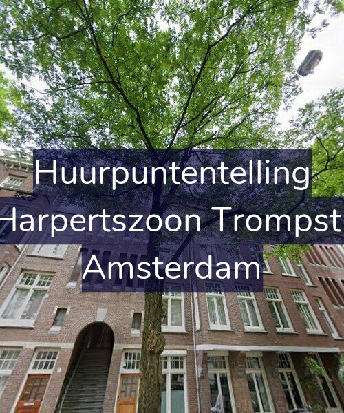 Foto gevel Huurpuntentelling voor Maarten Harpertszoon Trompstraat 20-2, Amsterdam