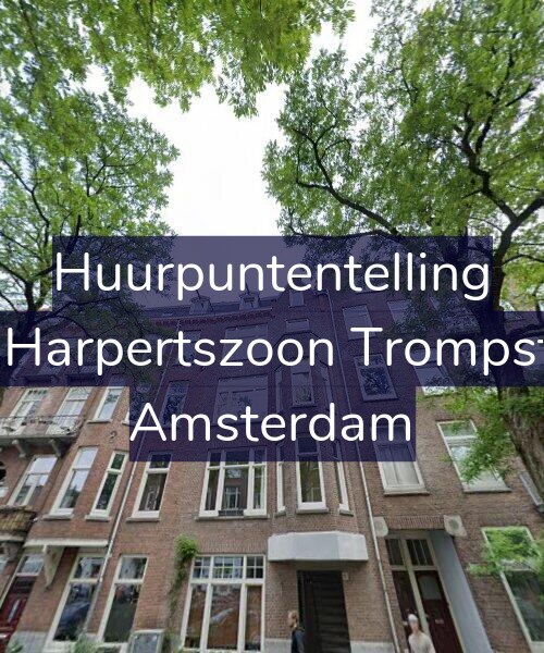 Foto gevel Huurpuntentelling voor Maarten Harpertszoon Trompstraat 6-3, Amsterdam