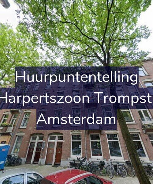 Foto gevel Huurpuntentelling voor Maarten Harpertszoon Trompstraat 17-1, Amsterdam