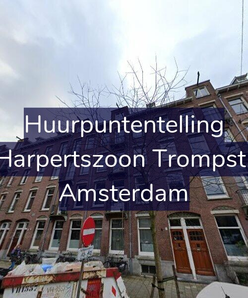 Foto gevel Huurpuntentelling voor Maarten Harpertszoon Trompstraat 11-3, Amsterdam