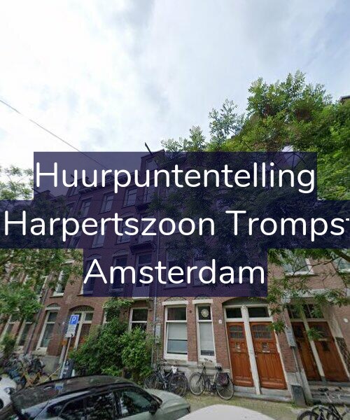 Foto gevel Huurpuntentelling voor Maarten Harpertszoon Trompstraat 9-1, Amsterdam