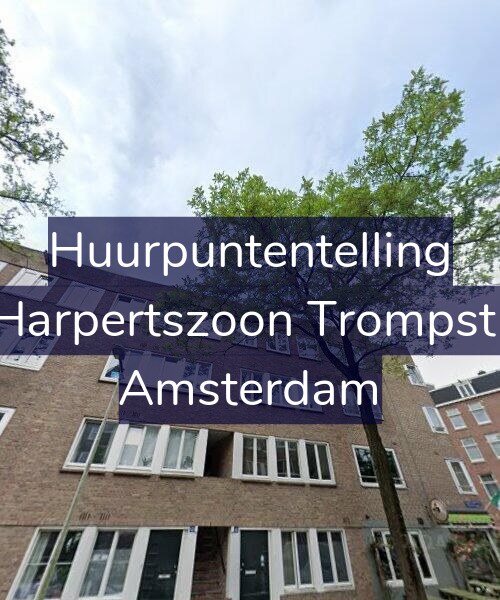 Foto gevel Huurpuntentelling voor Maarten Harpertszoon Trompstraat 41-2, Amsterdam