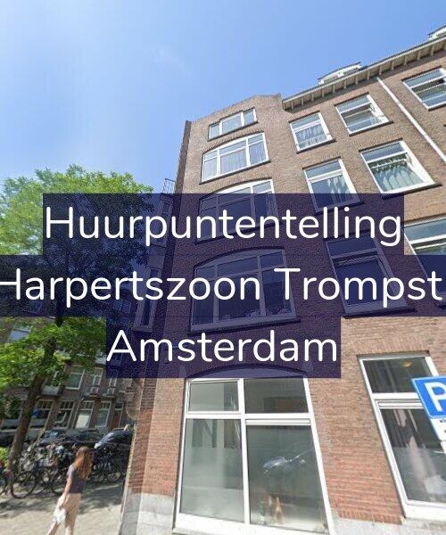 Foto gevel Huurpuntentelling voor Maarten Harpertszoon Trompstraat 12-1, Amsterdam