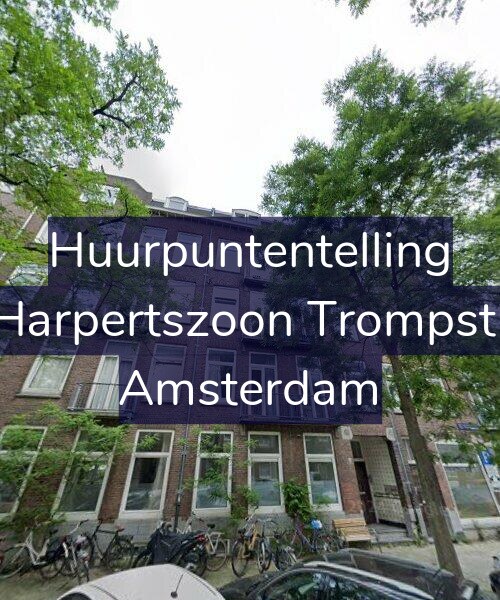 Foto gevel Huurpuntentelling voor Maarten Harpertszoon Trompstraat 10-1, Amsterdam