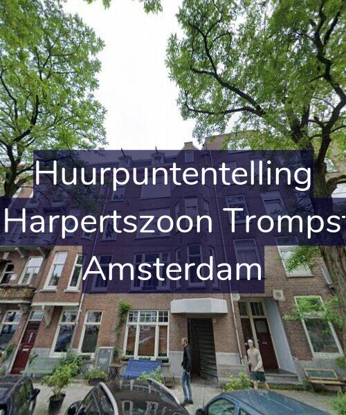 Foto gevel Huurpuntentelling voor Maarten Harpertszoon Trompstraat 6-1, Amsterdam