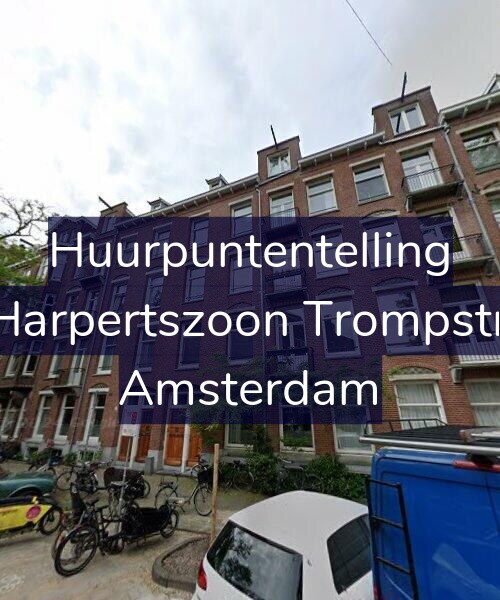 Foto gevel Huurpuntentelling voor Maarten Harpertszoon Trompstraat 25-H, Amsterdam