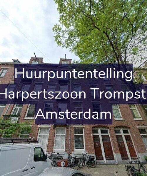 Foto gevel Huurpuntentelling voor Maarten Harpertszoon Trompstraat 23-1, Amsterdam