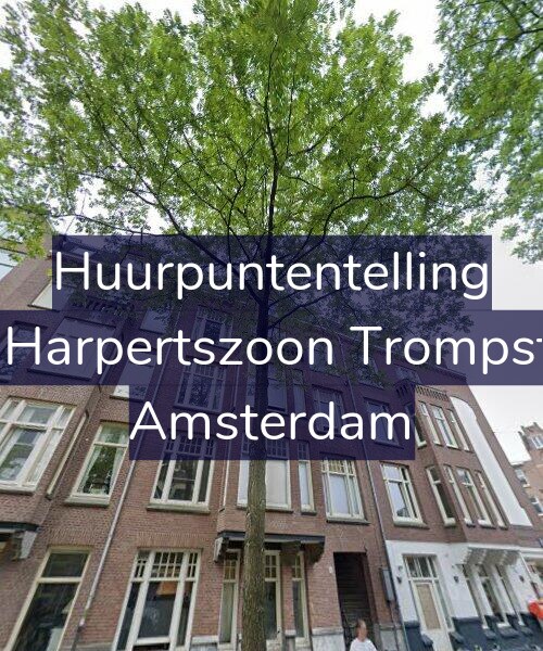 Foto gevel Huurpuntentelling voor Maarten Harpertszoon Trompstraat 1-2, Amsterdam