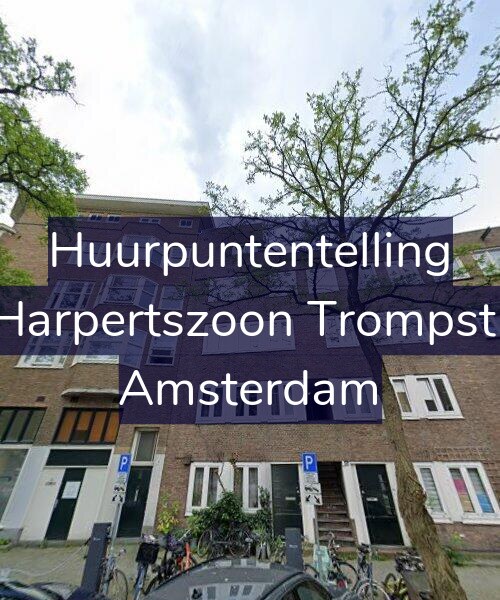 Foto gevel Huurpuntentelling voor Maarten Harpertszoon Trompstraat 47-1, Amsterdam