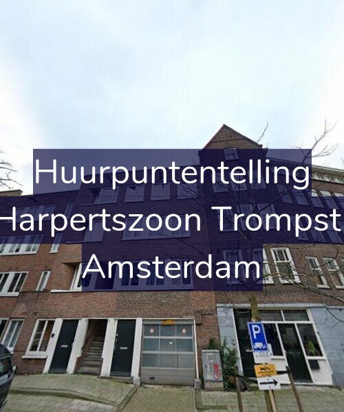 Foto gevel Huurpuntentelling voor Maarten Harpertszoon Trompstraat 44-1, Amsterdam