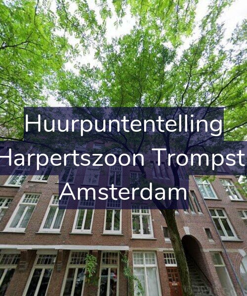 Foto gevel Huurpuntentelling voor Maarten Harpertszoon Trompstraat 22-3, Amsterdam