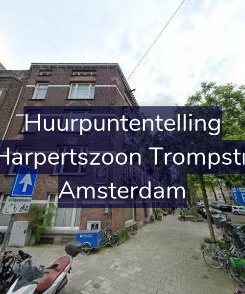 Foto gevel Huurpuntentelling voor Maarten Harpertszoon Trompstraat 26-H, Amsterdam