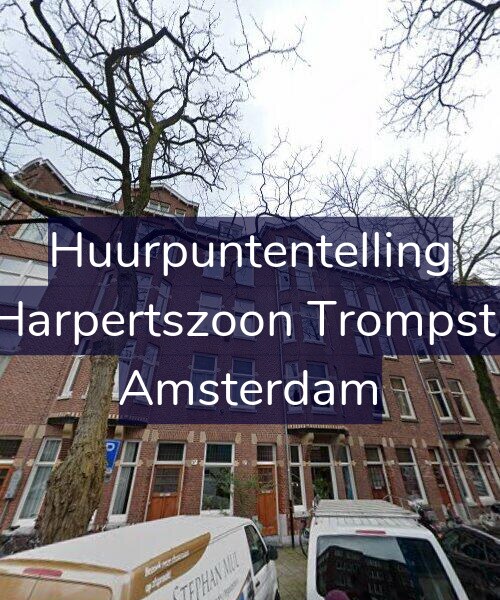 Foto gevel Huurpuntentelling voor Maarten Harpertszoon Trompstraat 37-3, Amsterdam