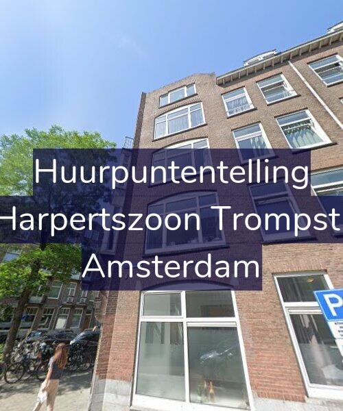 Foto gevel Huurpuntentelling voor Maarten Harpertszoon Trompstraat 12-4, Amsterdam