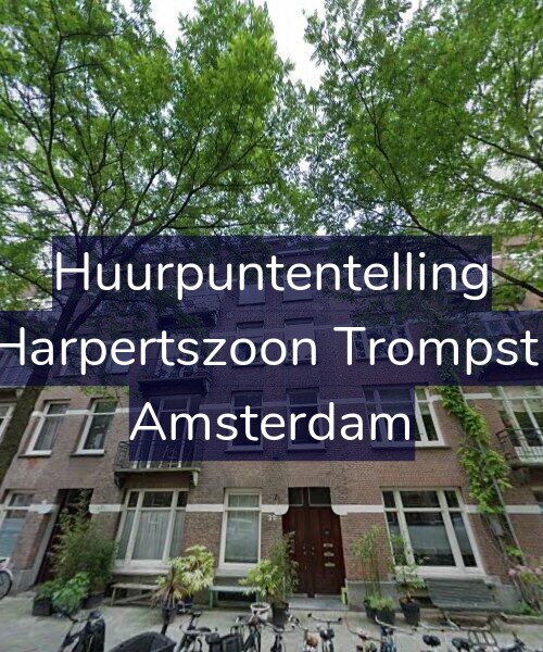 Foto gevel Huurpuntentelling voor Maarten Harpertszoon Trompstraat 32-1, Amsterdam