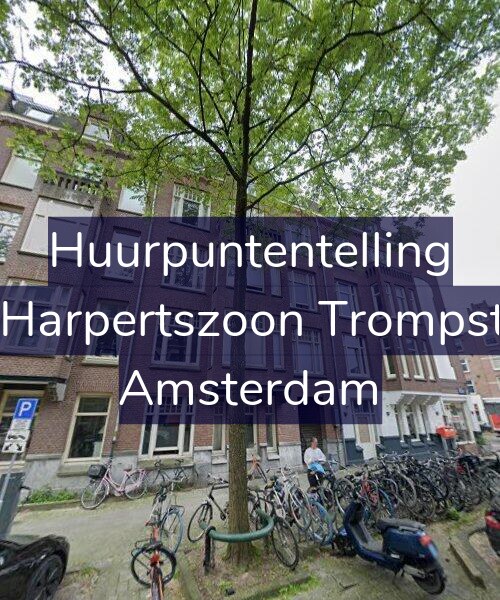 Foto gevel Huurpuntentelling voor Maarten Harpertszoon Trompstraat 1-H, Amsterdam