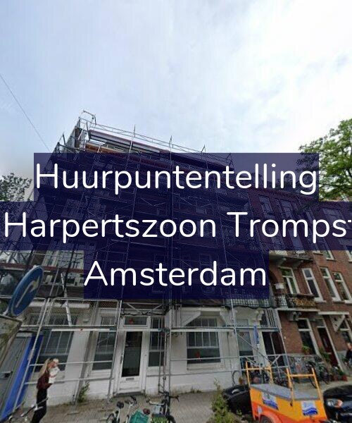 Foto gevel Huurpuntentelling voor Maarten Harpertszoon Trompstraat 2-1, Amsterdam