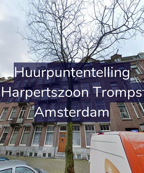 Foto gevel Huurpuntentelling voor Maarten Harpertszoon Trompstraat 5-4, Amsterdam
