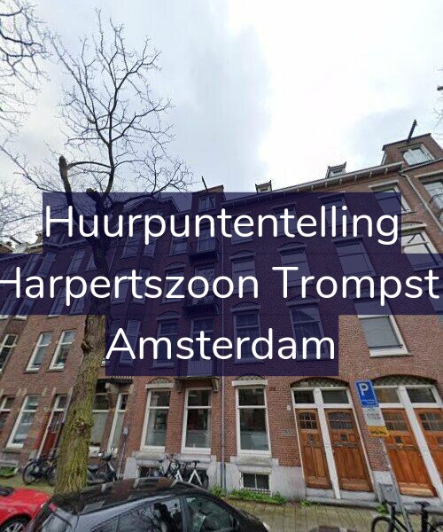 Foto gevel Huurpuntentelling voor Maarten Harpertszoon Trompstraat 27-2, Amsterdam