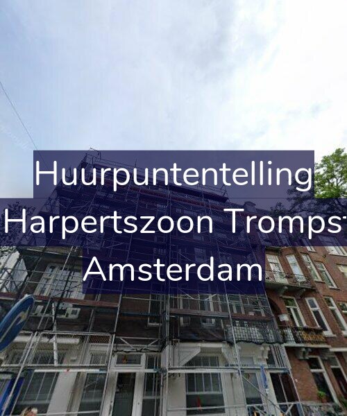 Foto gevel Huurpuntentelling voor Maarten Harpertszoon Trompstraat 2-2, Amsterdam