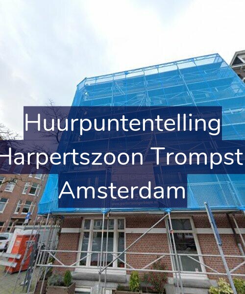 Foto gevel Huurpuntentelling voor Maarten Harpertszoon Trompstraat 36-3, Amsterdam