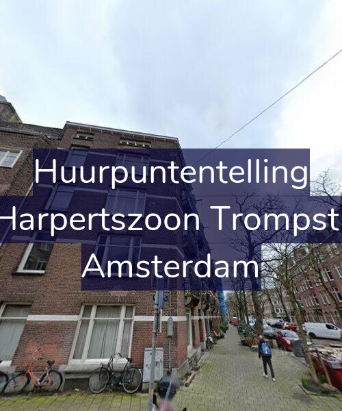 Foto gevel Huurpuntentelling voor Maarten Harpertszoon Trompstraat 26-2, Amsterdam