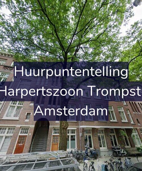 Foto gevel Huurpuntentelling voor Maarten Harpertszoon Trompstraat 20-1, Amsterdam