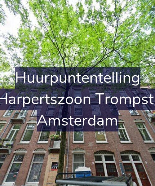 Foto gevel Huurpuntentelling voor Maarten Harpertszoon Trompstraat 19-2, Amsterdam