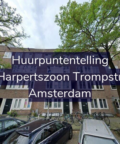 Foto gevel Huurpuntentelling voor Maarten Harpertszoon Trompstraat 43-H, Amsterdam