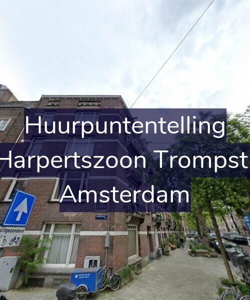 Foto gevel Huurpuntentelling voor Maarten Harpertszoon Trompstraat 26-1, Amsterdam
