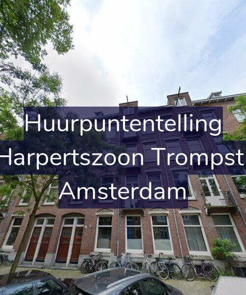 Foto gevel Huurpuntentelling voor Maarten Harpertszoon Trompstraat 13-1, Amsterdam