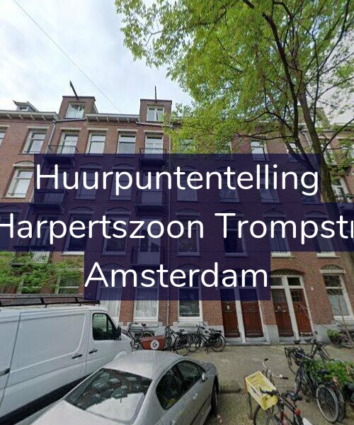Foto gevel Huurpuntentelling voor Maarten Harpertszoon Trompstraat 23-H, Amsterdam