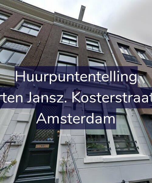 Foto gevel Huurpuntentelling voor Maarten Jansz. Kosterstraat 3-A, Amsterdam