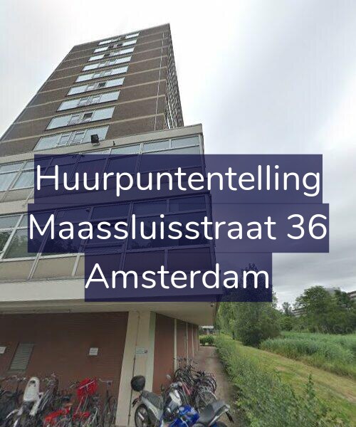 Foto gevel Huurpuntentelling voor Maassluisstraat 36, Amsterdam