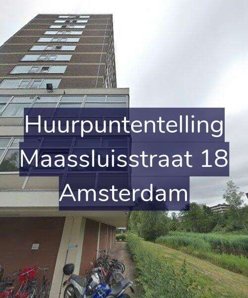 Foto gevel Huurpuntentelling voor Maassluisstraat 18, Amsterdam