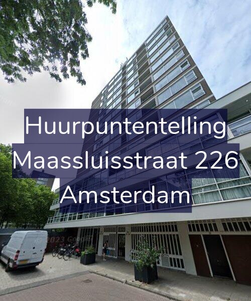 Foto gevel Huurpuntentelling voor Maassluisstraat 226, Amsterdam
