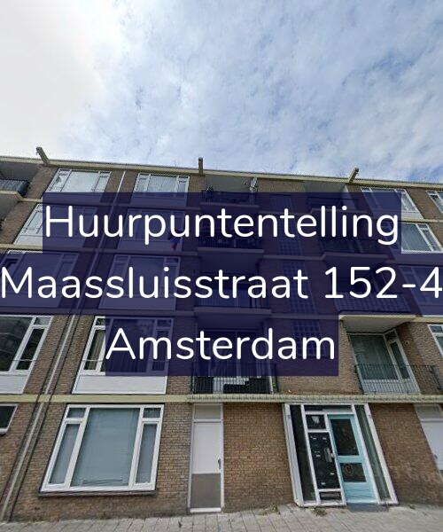 Foto gevel Huurpuntentelling voor Maassluisstraat 152-4, Amsterdam