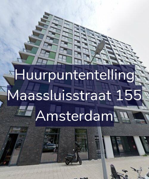 Foto gevel Huurpuntentelling voor Maassluisstraat 155, Amsterdam