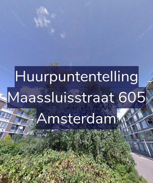 Foto gevel Huurpuntentelling voor Maassluisstraat 605, Amsterdam
